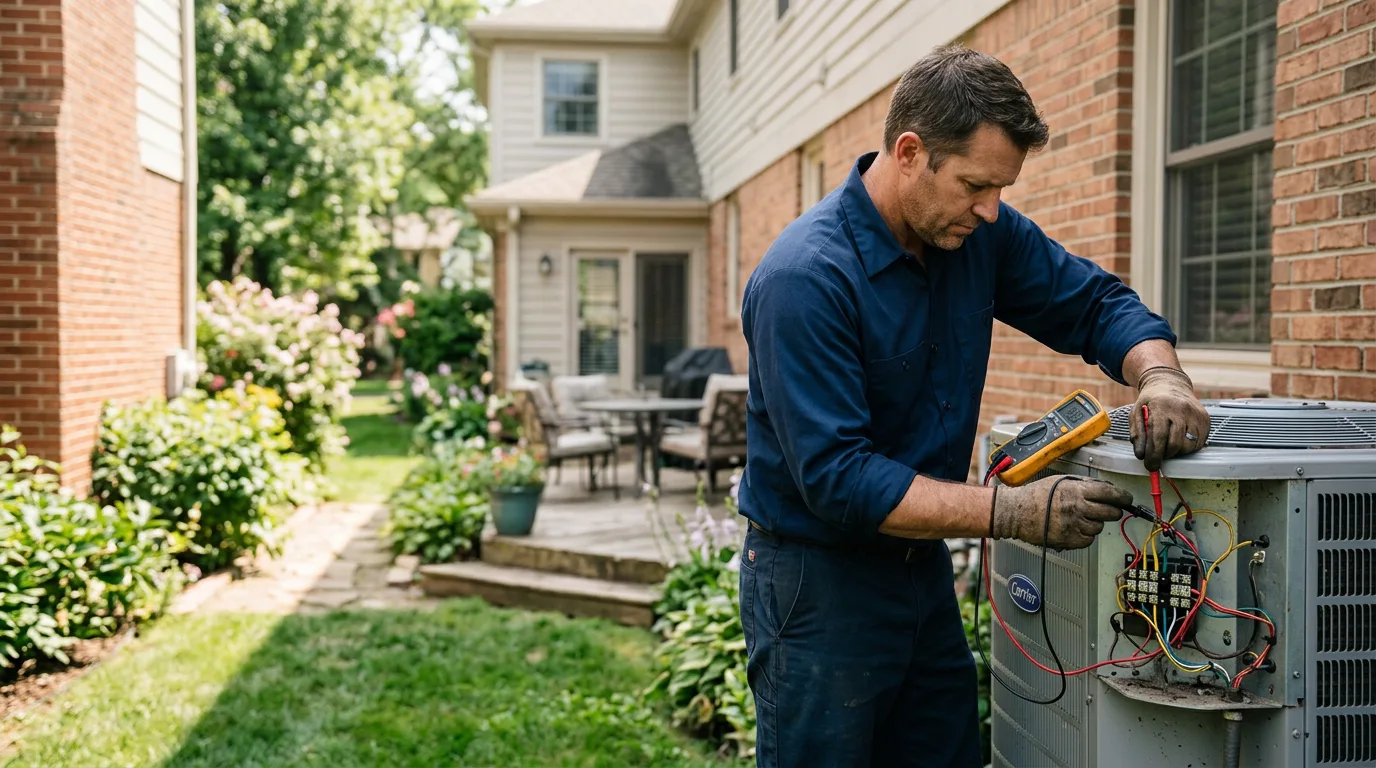 HVAC technician working near Inglis, FL